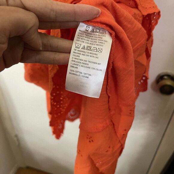 Jason Wu Regular Knit Midi Dress with Eyelet Detail sleeveless cotton size large - Picture 10 of 10